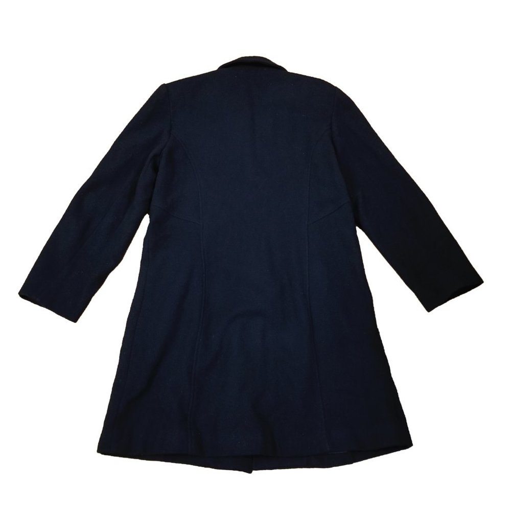 Larry Levine Black Trench Pea Coat Women's Size 4 - Picture 4 of 5
